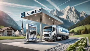 Liebherr hat in Salzburg eine moderne Wasserstofftankstelle eröffnet, die nachhaltige Mobilität fördert und den Einsatz von Wasserstoff als umweltfreundlichen Treibstoff für LKW unterstützt.